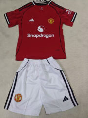 Manchester United 25/26 Kids Home Kit - Image 4